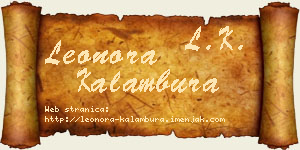 Leonora Kalambura vizit kartica